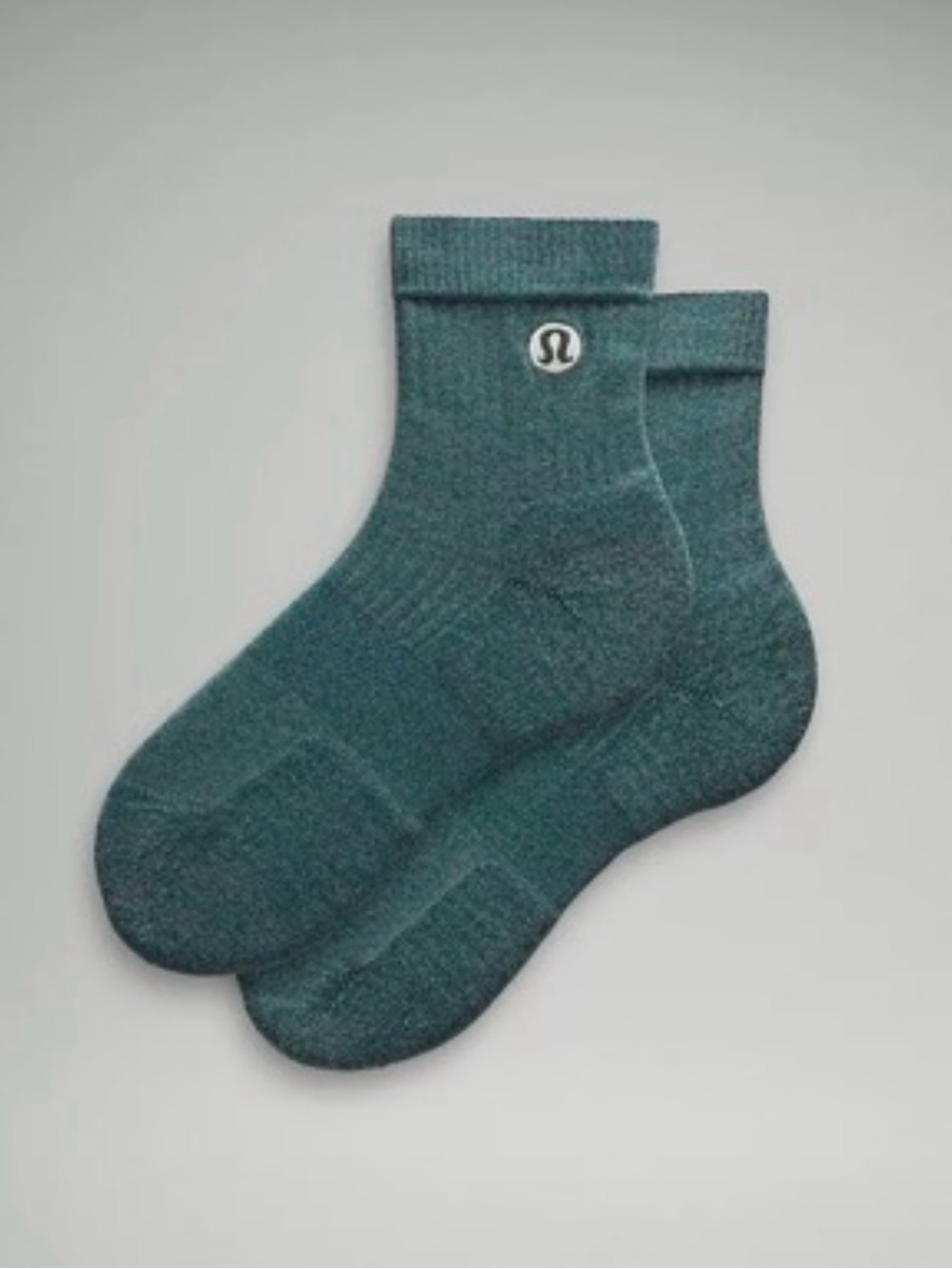 lululemon Daily Stride Quarter-Length Socks (NWT) Storm Teal, Medium (6-9/40-42)
